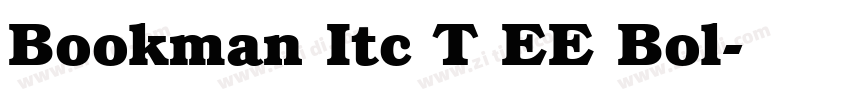 Bookman Itc T EE Bol字体转换